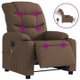 Sillón reclinable de masaje eléctrico tela marrón de , Sillones - Ref: Foro24-3206640, Precio: 265,32 €, Descuento: %
