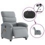 Sillón reclinable de masaje eléctrico tela gris claro de , Sillones - Ref: Foro24-3203966, Precio: 251,23 €, Descuento: %