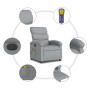 Sillón reclinable de masaje eléctrico tela gris claro de , Sillones - Ref: Foro24-3203966, Precio: 251,23 €, Descuento: %