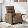 Sillón reclinable de masaje eléctrico tela marrón de , Sillones - Ref: Foro24-3203970, Precio: 256,35 €, Descuento: %