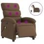 Electric massage recliner chair in brown fabric by , Armchairs - Ref: Foro24-3203970, Price: 256,35 €, Discount: %