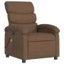 Sillón reclinable de masaje eléctrico tela marrón de , Sillones - Ref: Foro24-3203970, Precio: 256,35 €, Descuento: %