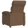 Sillón reclinable de masaje eléctrico tela marrón de , Sillones - Ref: Foro24-3203970, Precio: 256,35 €, Descuento: %