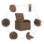 Sillón reclinable de masaje eléctrico tela marrón de , Sillones - Ref: Foro24-3203970, Precio: 256,35 €, Descuento: %