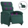 Sillón reclinable de masaje eléctrico tela verde oscuro de , Sillones - Ref: Foro24-3203972, Precio: 274,10 €, Descuento: %
