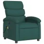 Sillón reclinable de masaje eléctrico tela verde oscuro de , Sillones - Ref: Foro24-3203972, Precio: 274,10 €, Descuento: %
