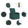 Sillón reclinable de masaje eléctrico tela verde oscuro de , Sillones - Ref: Foro24-3203972, Precio: 274,10 €, Descuento: %