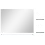 Espejo de pared con 5 estantes plateado 80x60 cm de vidaXL, Espejos - Ref: Foro24-249445, Precio: 56,28 €, Descuento: %