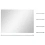 Espejo de pared con 5 estantes plateado 80x60 cm de vidaXL, Espejos - Ref: Foro24-249445, Precio: 55,56 €, Descuento: %