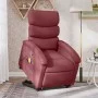 Sillón reclinable de masaje elevable tela rojo tinto de , Sillones - Ref: Foro24-3203993, Precio: 287,69 €, Descuento: %