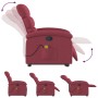 Sillón reclinable de masaje elevable tela rojo tinto de , Sillones - Ref: Foro24-3203993, Precio: 269,18 €, Descuento: %