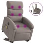 Sillón reclinable de masaje elevable tela gris taupé de , Sillones - Ref: Foro24-3203998, Precio: 276,45 €, Descuento: %