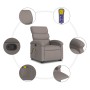 Sillón reclinable de masaje elevable tela gris taupé de , Sillones - Ref: Foro24-3203998, Precio: 276,45 €, Descuento: %