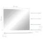 Espejo de pared con 5 estantes plateado 80x60 cm de vidaXL, Espejos - Ref: Foro24-249445, Precio: 55,56 €, Descuento: %