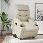 Sillón reclinable elevable eléctrico de cuero sintético crema de , Sillones - Ref: Foro24-3206614, Precio: 357,74 €, Descuent...