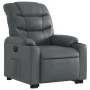Sillón reclinable elevable eléctrico de cuero sintético gris de , Sillones - Ref: Foro24-3206616, Precio: 344,93 €, Descuento: %