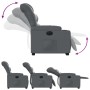 Sillón reclinable elevable eléctrico de cuero sintético gris de , Sillones - Ref: Foro24-3206616, Precio: 325,22 €, Descuento: %