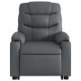 Sillón reclinable elevable eléctrico de cuero sintético gris de , Sillones - Ref: Foro24-3206616, Precio: 325,22 €, Descuento: %