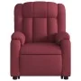 Sillón reclinable elevable tela rojo tinto de , Sillones - Ref: Foro24-3205319, Precio: 304,69 €, Descuento: %