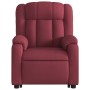 Sillón reclinable elevable tela rojo tinto de , Sillones - Ref: Foro24-3205319, Precio: 301,42 €, Descuento: %