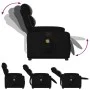 Sillón reclinable de masaje de pie cuero artificial negro de , Sillones - Ref: Foro24-3205049, Precio: 350,15 €, Descuento: %