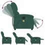 Sillón reclinable de masaje eléctrico terciopelo verde oscuro de , Sillones - Ref: Foro24-3204291, Precio: 252,71 €, Descuent...