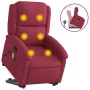 Sillón reclinable de masaje elevable terciopelo rojo tinto de , Sillones - Ref: Foro24-3204316, Precio: 307,33 €, Descuento: %