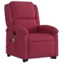 Sillón reclinable de masaje elevable terciopelo rojo tinto de , Sillones - Ref: Foro24-3204316, Precio: 331,82 €, Descuento: %