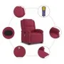 Sillón reclinable de masaje elevable terciopelo rojo tinto de , Sillones - Ref: Foro24-3204316, Precio: 331,82 €, Descuento: %