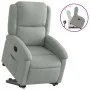 Sillón reclinable elevable terciopelo gris claro de , Sillones - Ref: Foro24-3204300, Precio: 299,27 €, Descuento: %