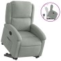 Sillón reclinable elevable terciopelo gris claro de , Sillones - Ref: Foro24-3204300, Precio: 276,34 €, Descuento: %