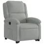 Sillón reclinable elevable terciopelo gris claro de , Sillones - Ref: Foro24-3204300, Precio: 299,27 €, Descuento: %