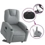 Hellgrauer, anhebbarer Liegesessel aus Stoff von , Sessel - Ref: Foro24-3204368, Preis: 290,19 €, Rabatt: %