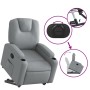 Sillón reclinable elevable de tela gris claro de , Sillones - Ref: Foro24-3204368, Precio: 257,86 €, Descuento: %