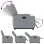 Sillón reclinable elevable de tela gris claro de , Sillones - Ref: Foro24-3204368, Precio: 290,19 €, Descuento: %