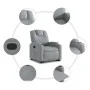 Sillón reclinable elevable de tela gris claro de , Sillones - Ref: Foro24-3204368, Precio: 290,19 €, Descuento: %