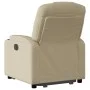 Cream Fabric Liftable Recliner by , Armchairs - Ref: Foro24-3204377, Price: 282,69 €, Discount: %