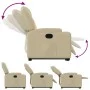 Cream Fabric Liftable Recliner by , Armchairs - Ref: Foro24-3204377, Price: 282,69 €, Discount: %