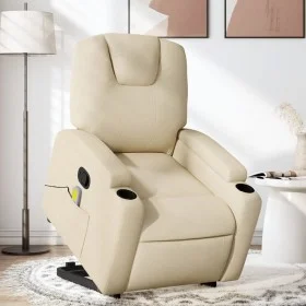 Cremefarbener Liege-Massagesessel aus Stoff von , Sessel - Ref: Foro24-3204389, Preis: 324,11 €, Rabatt: %