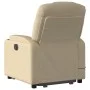 Silla de masaje reclinable de pie de tela color crema de , Sillones - Ref: Foro24-3204389, Precio: 324,11 €, Descuento: %