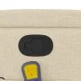 Silla de masaje reclinable de pie de tela color crema de , Sillones - Ref: Foro24-3204389, Precio: 324,11 €, Descuento: %
