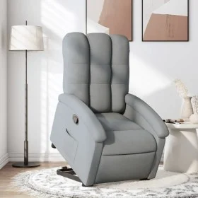 Sillón reclinable elevable de tela gris claro de , Sillones - Ref: Foro24-3204092, Precio: 272,09 €, Descuento: %