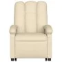Sillón reclinable elevable de tela color crema de , Sillones - Ref: Foro24-3204101, Precio: 275,48 €, Descuento: %