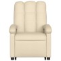 Sillón reclinable elevable de tela color crema de , Sillones - Ref: Foro24-3204101, Precio: 258,11 €, Descuento: %