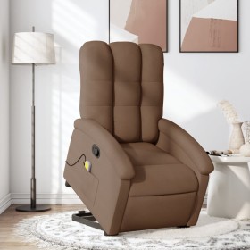 Silla de masaje reclinable de pie de tela marrón de , Sillones - Ref: Foro24-3204108, Precio: 288,25 €, Descuento: %