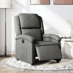 Sillón reclinable eléctrico de tela gris oscuro de , Sillones - Ref: Foro24-3204141, Precio: 274,51 €, Descuento: %