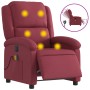 Sillón de masaje reclinable eléctrico tela rojo tinto de , Sillones - Ref: Foro24-3204155, Precio: 266,13 €, Descuento: %
