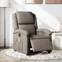 Sillón reclinable de masaje eléctrico tela gris taupe de , Sillones - Ref: Foro24-3204160, Precio: 258,79 €, Descuento: %