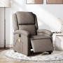 Sillón reclinable de masaje eléctrico tela gris taupe de , Sillones - Ref: Foro24-3204160, Precio: 253,25 €, Descuento: %