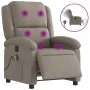Sillón reclinable de masaje eléctrico tela gris taupe de , Sillones - Ref: Foro24-3204160, Precio: 258,79 €, Descuento: %